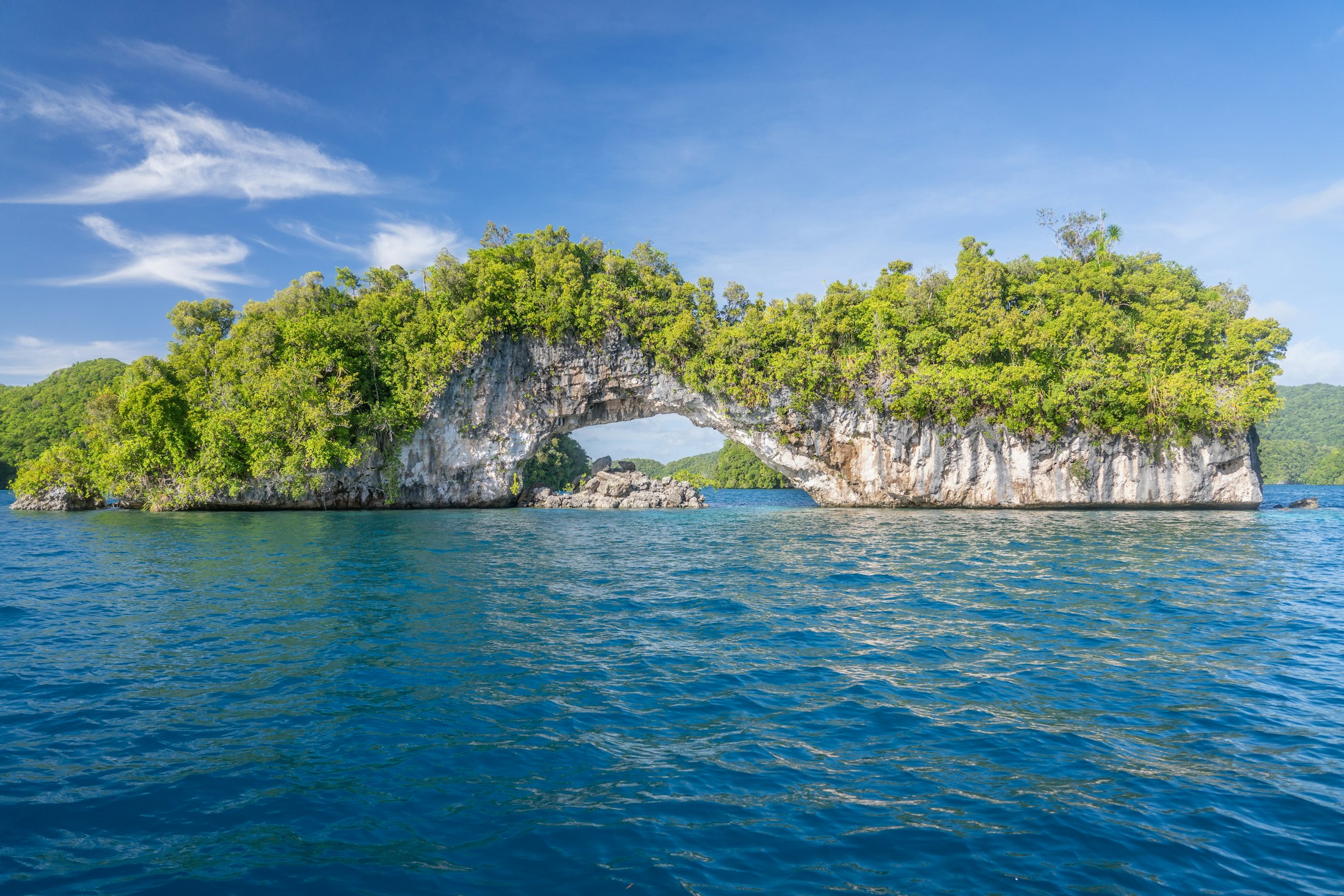 Palau islands and blue water, representing the country-linked digital residency program